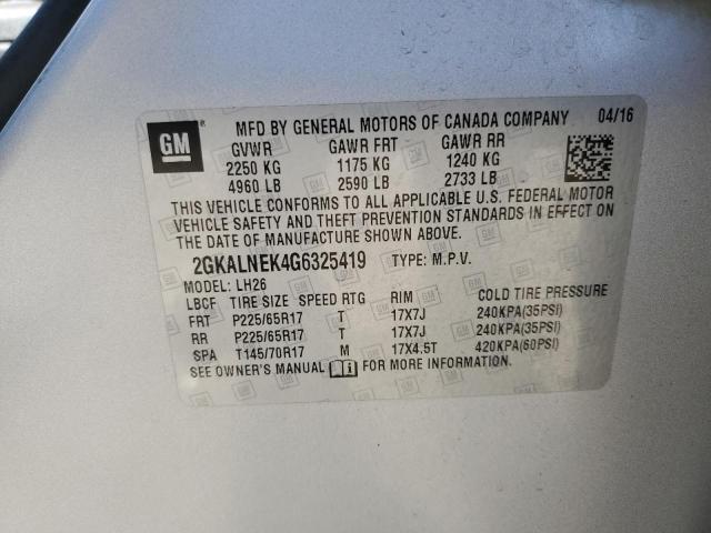 2GKALNEK4G6325419 GMC Terrain Sle