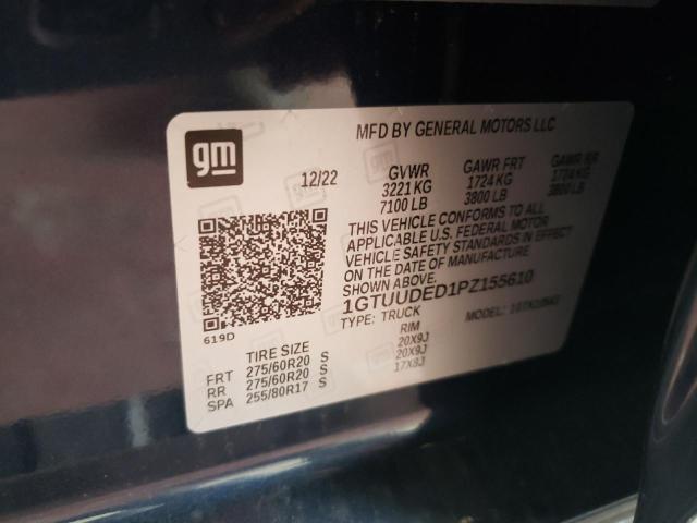 1GTUUDED1PZ155610 GMC Sierra K1500 Slt