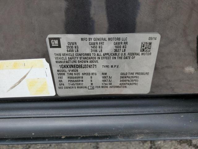 1GKKVNED8EJ374171 GMC ACADIA SLE