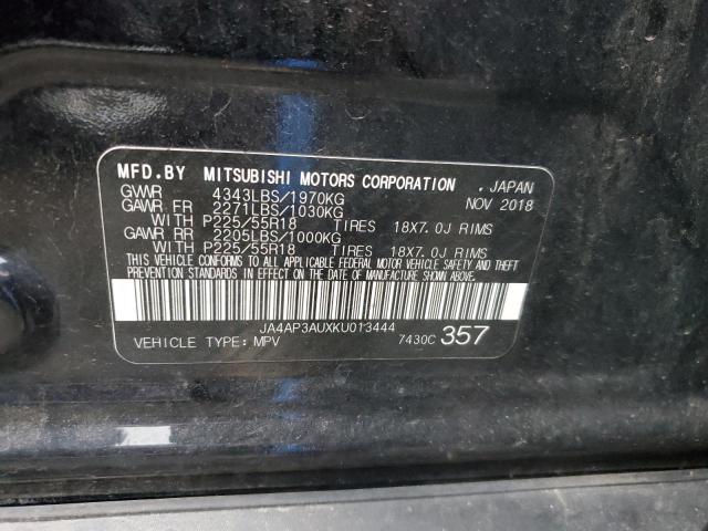 JA4AP3AUXKU013444 Mitsubishi Outlander Sport Es