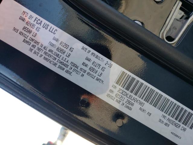 2C3CDXL93JH247003 Dodge Charger Srt Hellcat