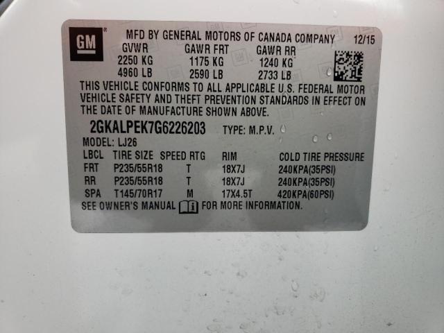 2GKALPEK7G6226203 GMC Terrain Slt