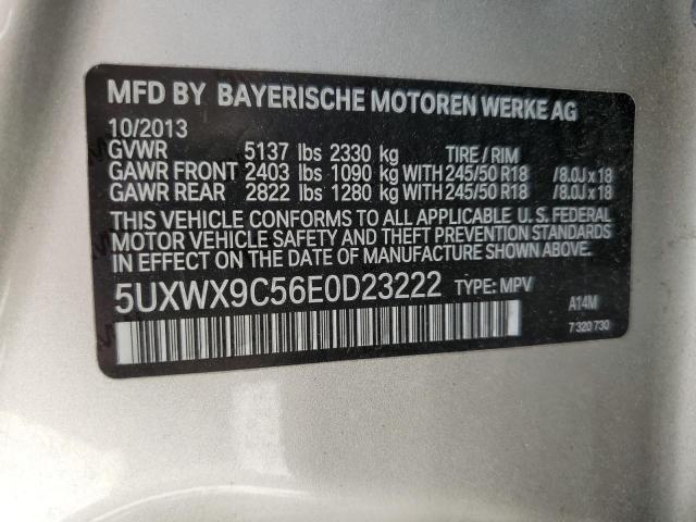 5UXWX9C56E0D23222 BMW X3 Xdrive28i