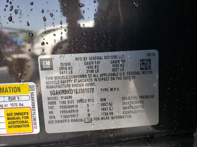 5GAKRBKD1EJ361072 Buick Enclave