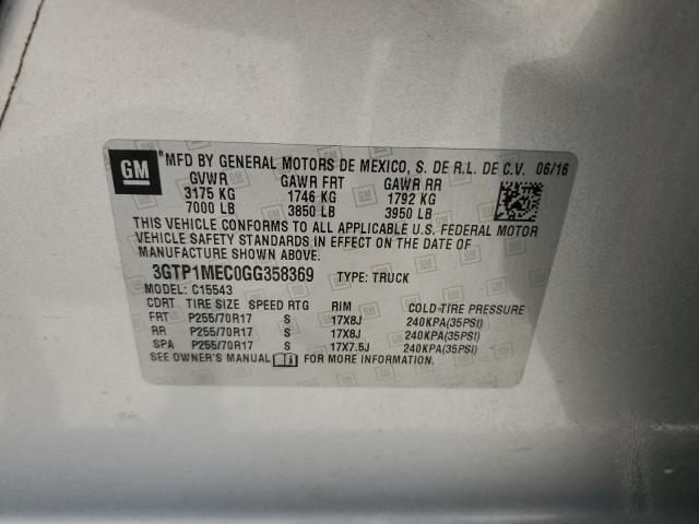 3GTP1MEC0GG358369 GMC Sierra C1500 Sle