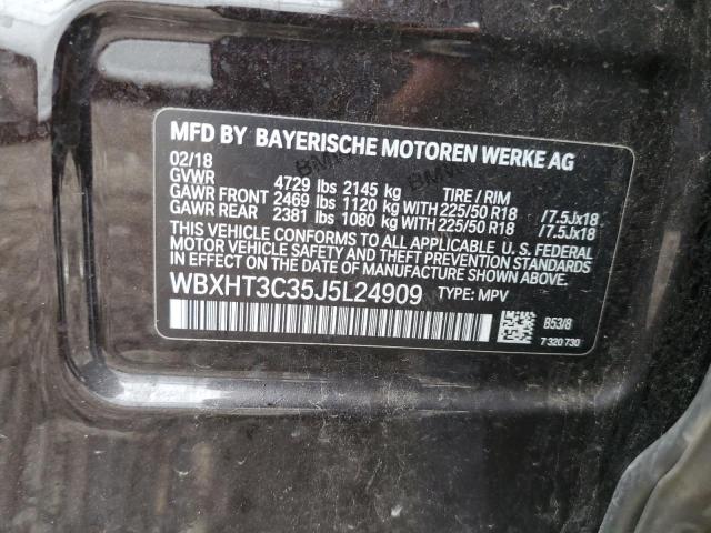 WBXHT3C35J5L24909 BMW X1 Xdrive28i
