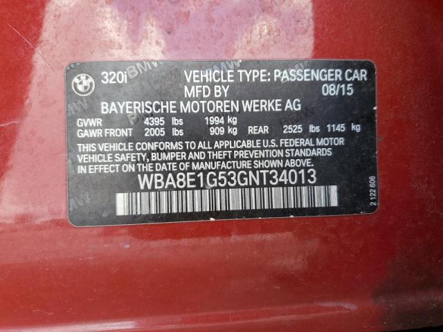 WBA8E1G53GNT34013 BMW 320 I