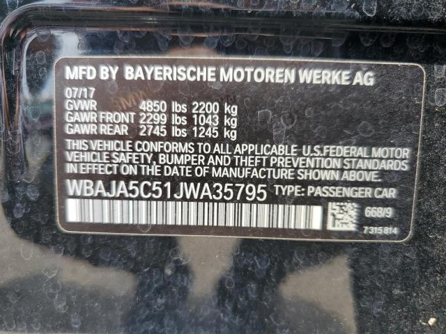 WBAJA5C51JWA35795 BMW 530 I