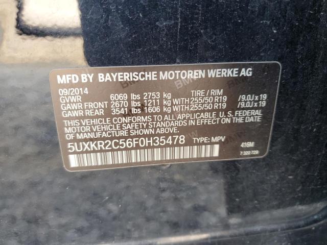 5UXKR2C56F0H35478 BMW X5 Sdrive35i