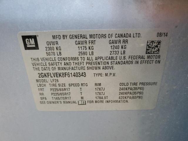 2GKFLVEK8F6140343 GMC Terrain Sle