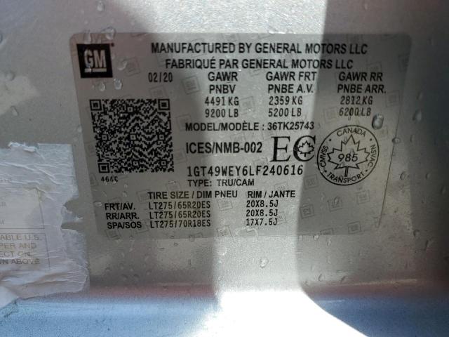 1GT49WEY6LF240616 GMC Sierra K3500 Denali