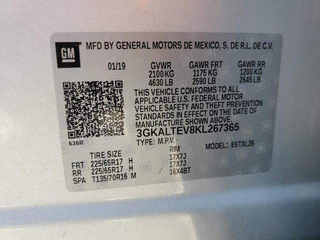 3GKALTEV8KL267365 GMC Terrain Sle