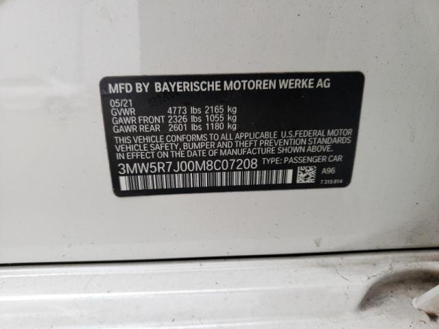 3MW5R7J00M8C07208 BMW 330XI