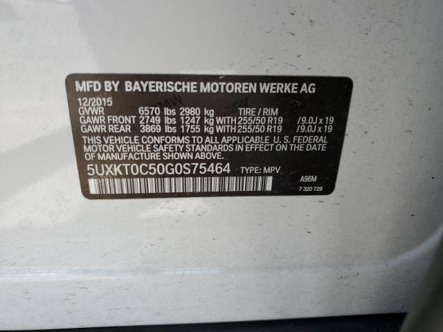 5UXKT0C50G0S75464 BMW X5 Xdr40e
