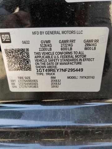 1GT49REY7NF295449 GMC Sierra K2500 Denali