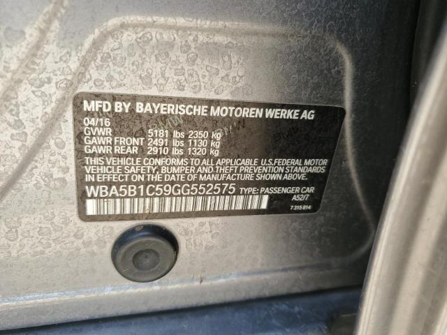 WBA5B1C59GG552575 BMW 535 I