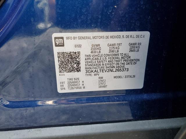 3GKALTEV2NL265373 GMC Terrain Sle