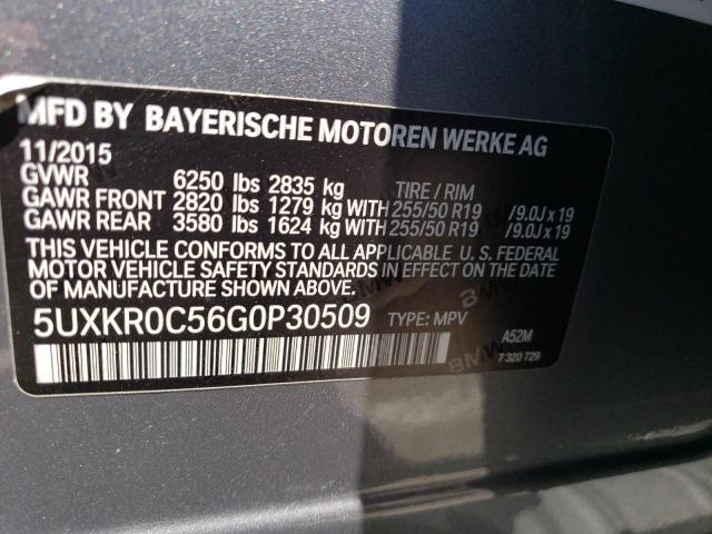 5UXKR0C56G0P30509 BMW X5 Xdrive35i