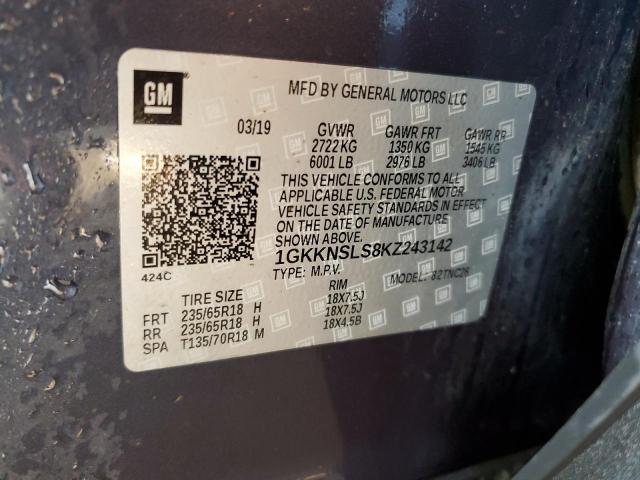 1GKKNSLS8KZ243142 GMC ACADIA SLE