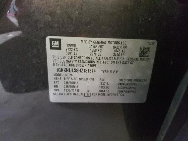 1GKKNULS8HZ181374 GMC Acadia Slt-1