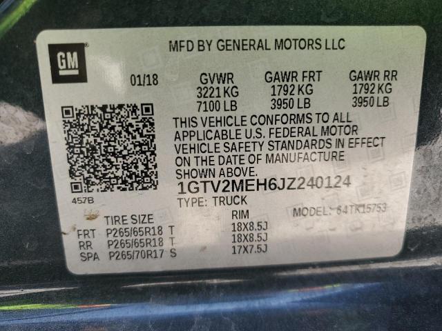 1GTV2MEH6JZ240124 GMC Sierra K1500 Sle