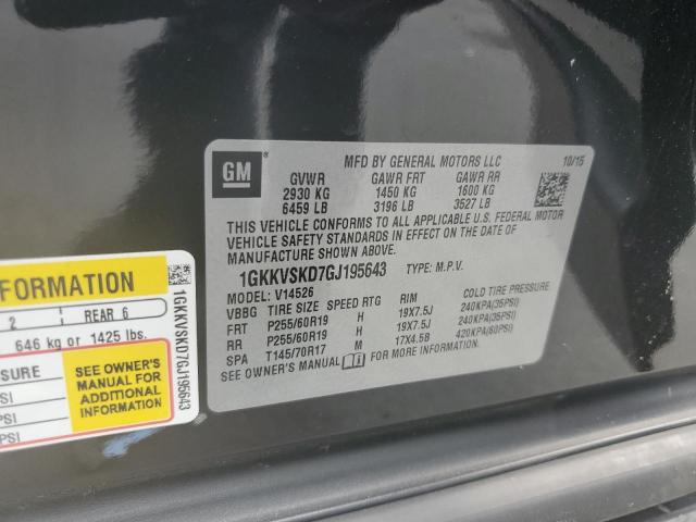 1GKKVSKD7GJ195643 GMC Acadia Slt-2