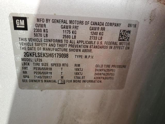 2GKFLSEK5H6179098 GMC Terrain Sle