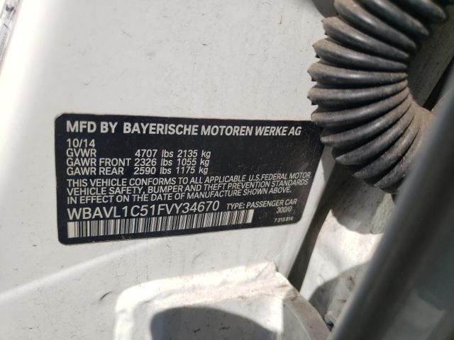 WBAVL1C51FVY34670 BMW X1 Xdrive28i