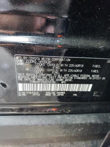 JTMB6RFV2ND058786 Toyota Rav4 Xle Premium