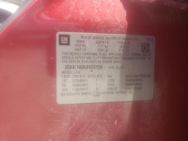 2GKALMEK5F6397058 GMC Terrain Sle