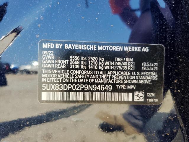 5UX83DP02P9N94649 BMW X3 Xdrivem40i