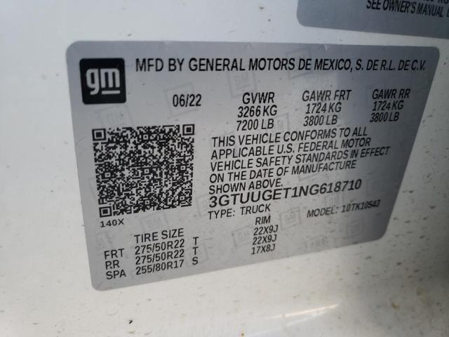 3GTUUGET1NG618710 GMC Sierra K1500 Denali