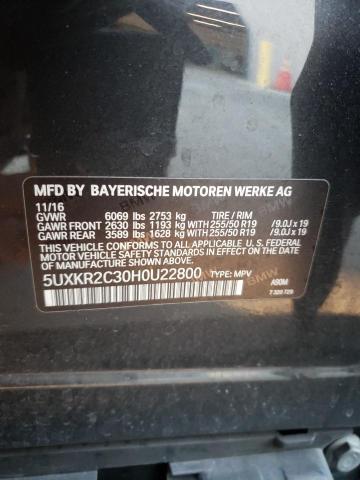 5UXKR2C30H0U22800 BMW X5 Sdrive35i