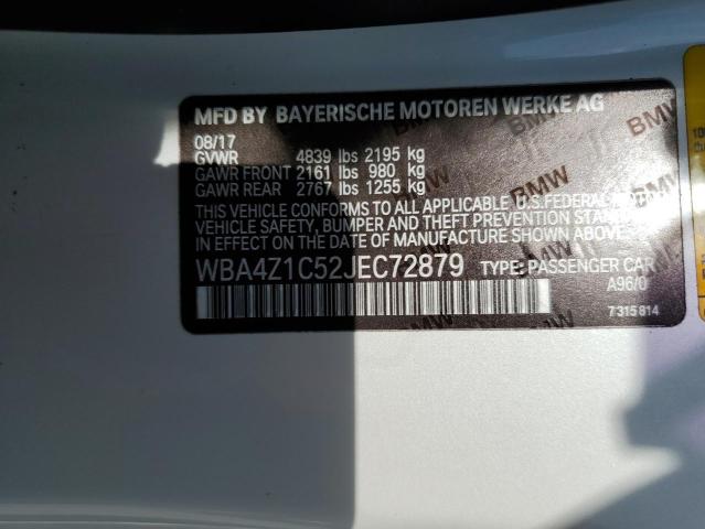 WBA4Z1C52JEC72879 BMW 430I