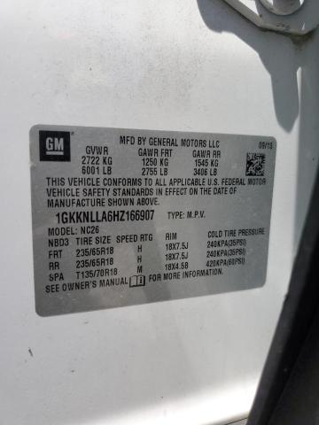 1GKKNLLA6HZ166907 GMC ACADIA SLE