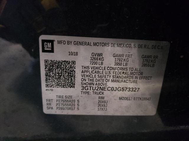 3GTU2NEC0JG573327 GMC Sierra K1500 Slt