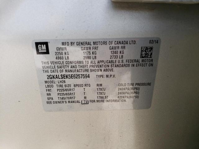 2GKALSEK5E6257594 GMC Terrain Slt
