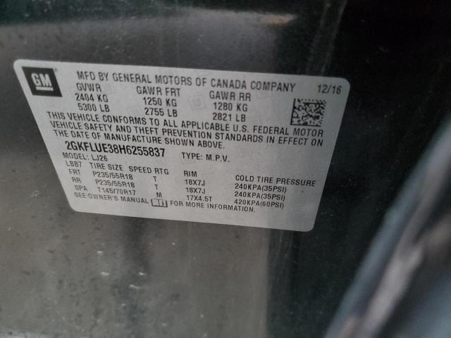 2GKFLUE38H6255837 GMC Terrain Slt