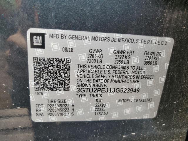 3GTU2PEJ1JG523949 GMC Sierra K1500 Denali