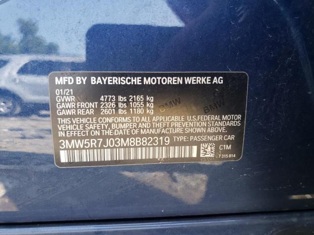 3MW5R7J03M8B82319 BMW 330XI