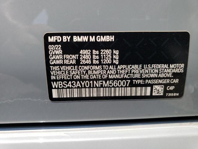 WBS43AY01NFM56007 BMW M3 Competition
