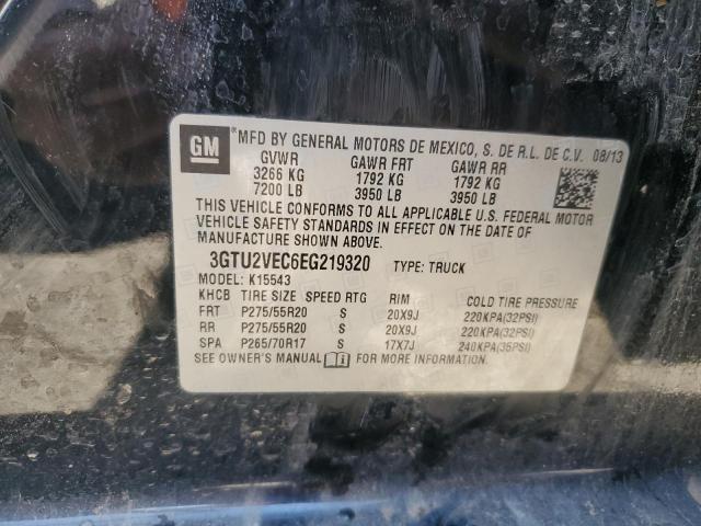 3GTU2VEC6EG219320 GMC Sierra K1500 Slt