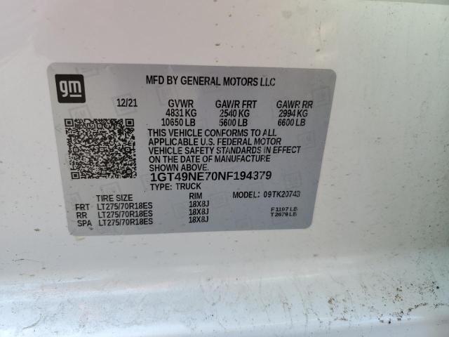 1GT49NE70NF194379 GMC Sierra K2500 Slt