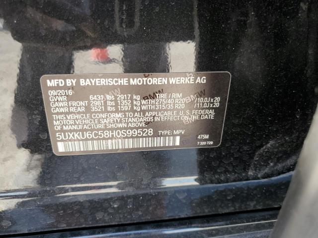 5UXKU6C58H0S99528 BMW X6 Xdrive50i