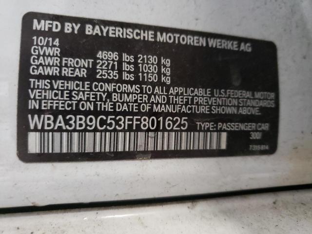 WBA3B9C53FF801625 BMW 335 XI