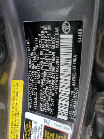 4T4BF1FK1FR453942 Toyota CAMRY LE