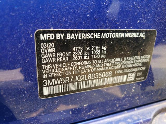 3MW5R7J02L8B35068 BMW 330XI