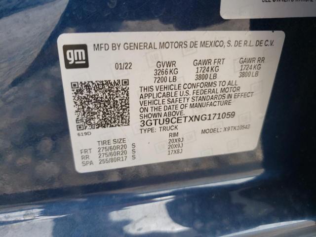 3GTU9CETXNG171059 GMC Sierra Limited K1500 Elevation