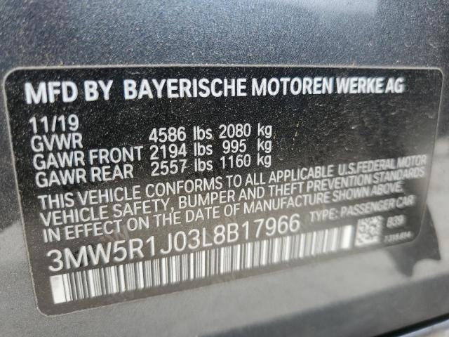 3MW5R1J03L8B17966 BMW 330I
