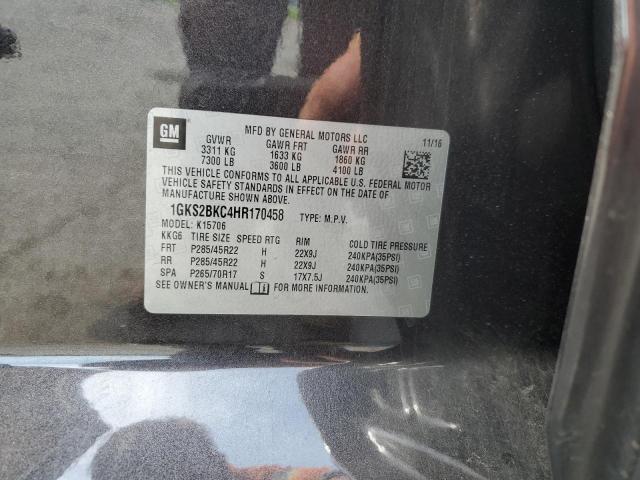 1GKS2BKC4HR170458 GMC YUKON SLT